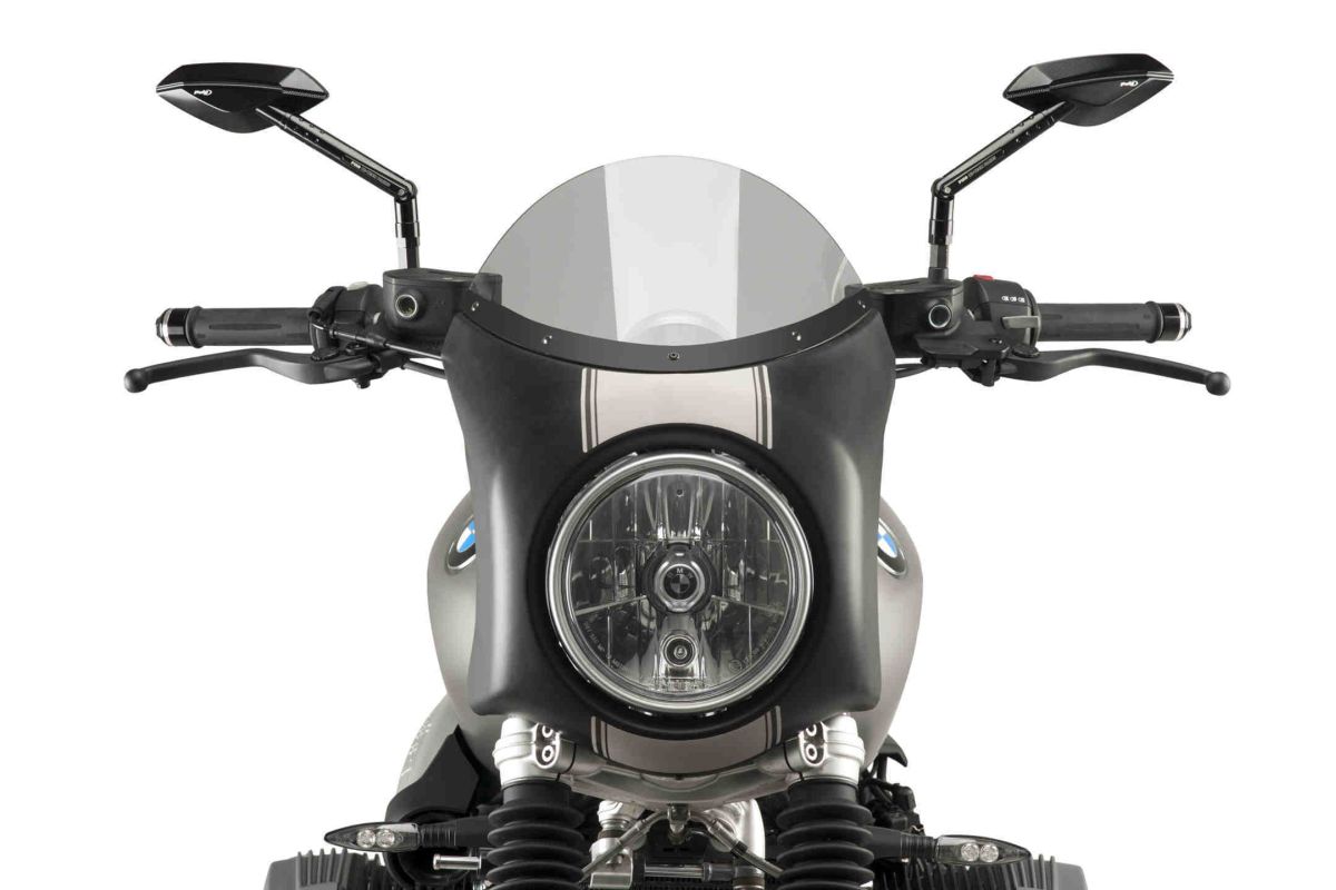 Windshield PUIG SEMI-FAIRING 9253H matt black smoke