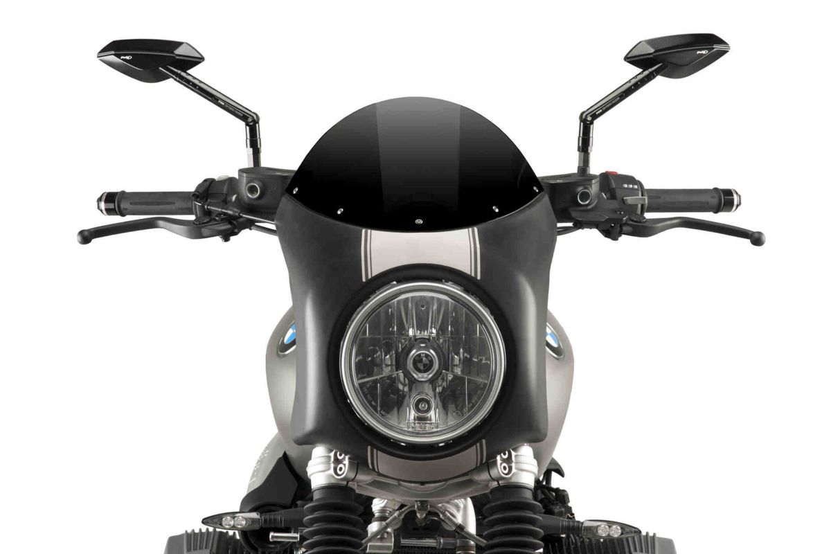 Windshield PUIG SEMI-FAIRING 9253N matt black Crni