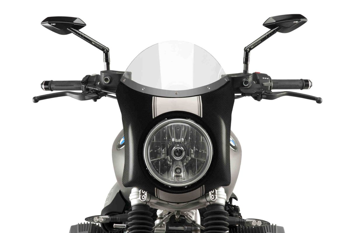 Windshield PUIG SEMI-FAIRING 9254W carbon look transparent