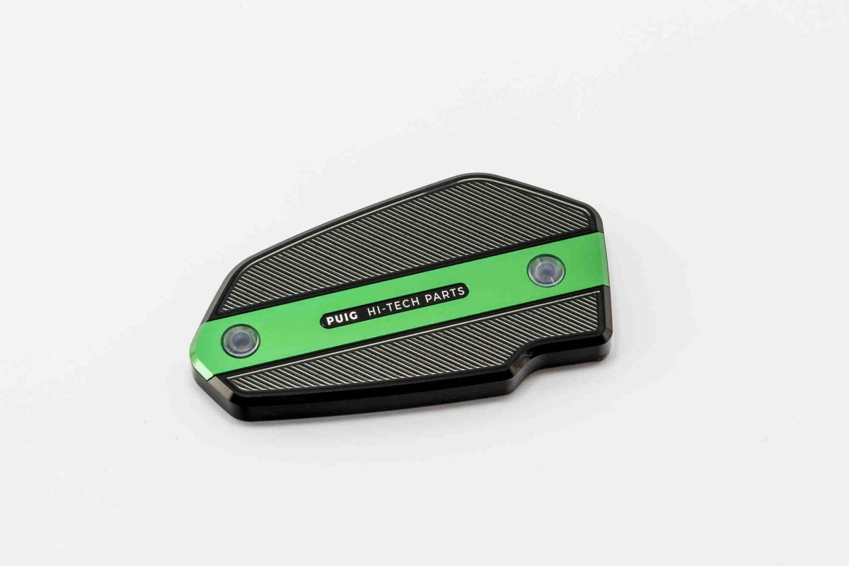 Brake tank cover PUIG 9275V green for KAWASAKI Z 900 2017-2026