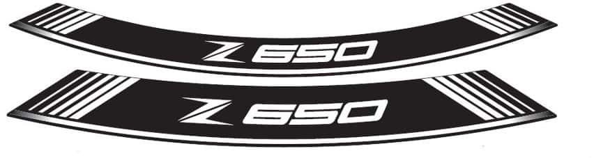 Rim strip PUIG Z650 9290B white set of 8 rim strips