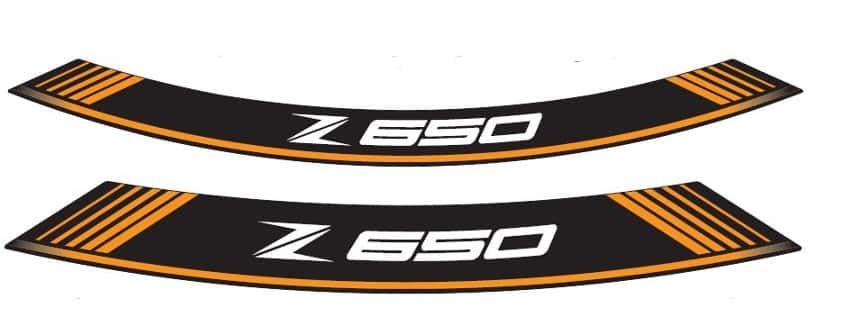 Rim strip PUIG Z650 9290T orange set of 8 rim strips