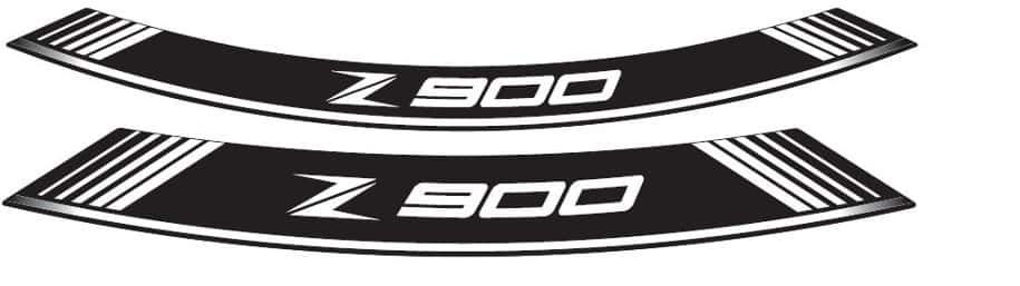 Rim strip PUIG Z900 9291B white set of 8 rim strips