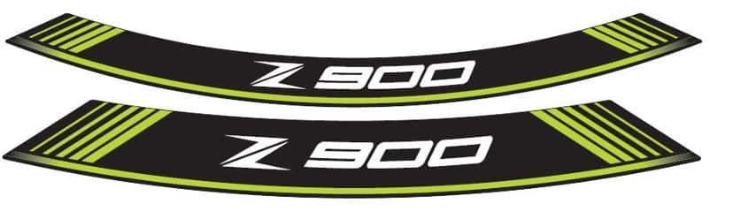 Rim strip PUIG Z900 9291V green set of 8 rim strips