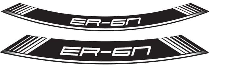 Rim strip PUIG ER6 9311B white set of 8 rim strips