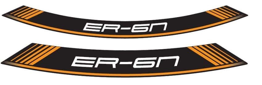 Rim strip PUIG ER6 9311T orange set of 8 rim strips