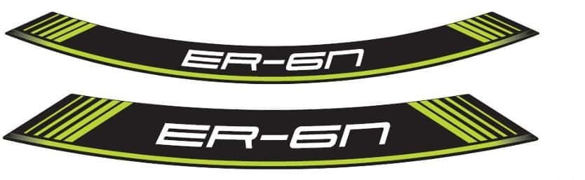 Rim strip PUIG ER6 9311V green set of 8 rim strips