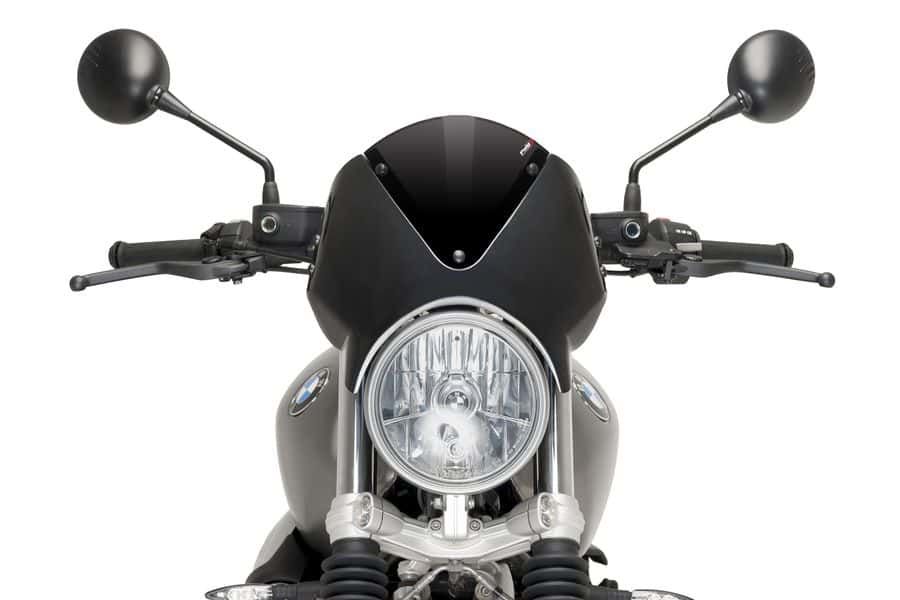 Windshield PUIG RETROVISION 9338N matt black Crni