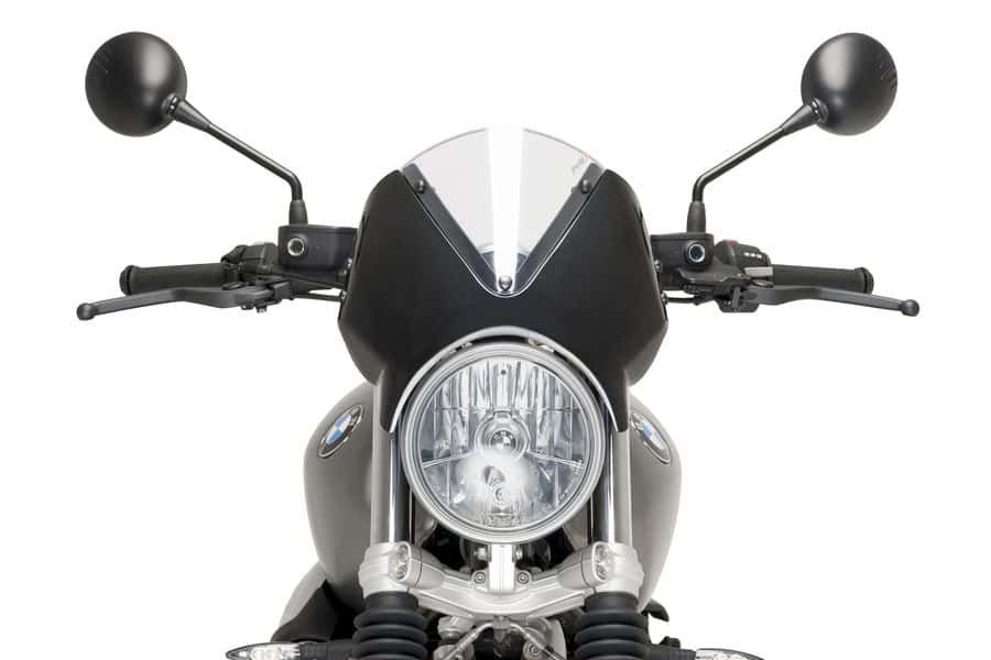 Windshield PUIG RETROVISION 9338W matt black transparent