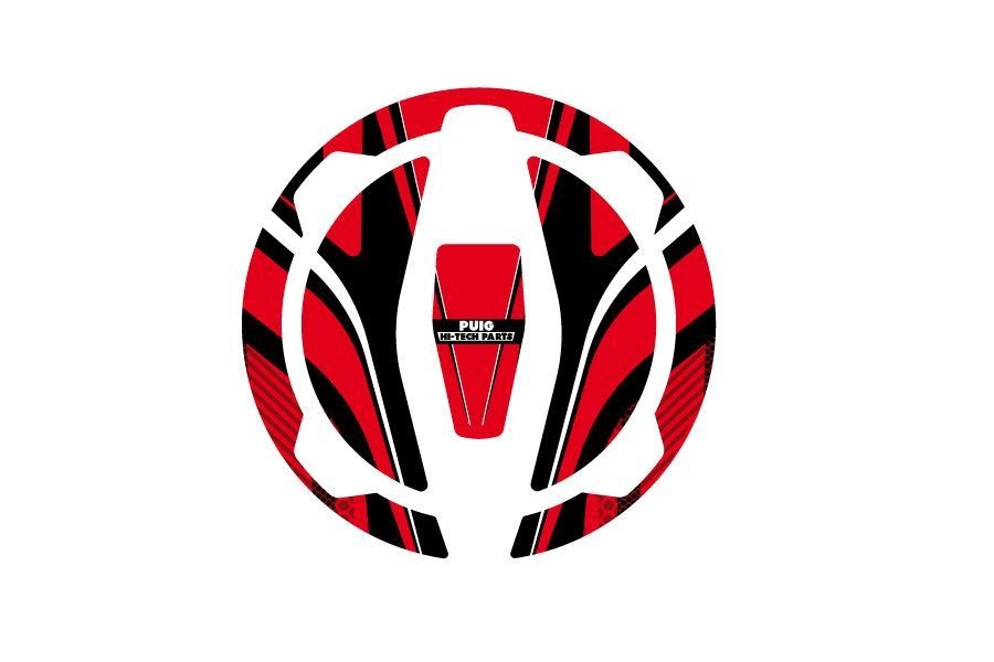 Fuel cap cover PUIG RADIKAL 9362R crven