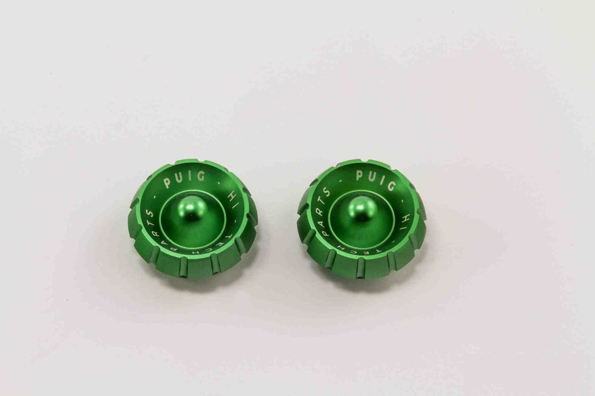 Spare caps PUIG THRUSTER 9420V green