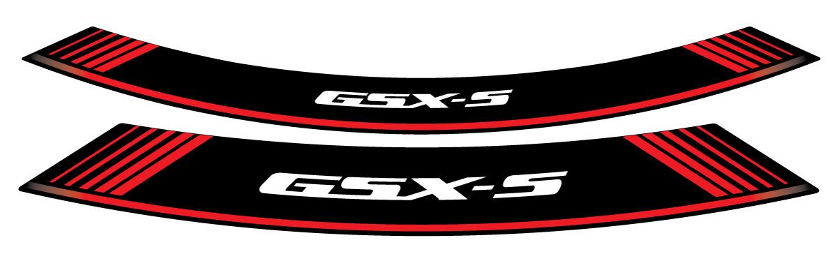 Rim strip PUIG GSXS 9442R crven set of 8 rim strips