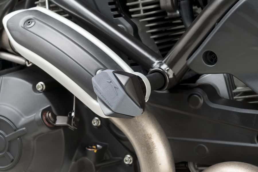 Frame sliders PUIG R12 9497N black with grey rubber