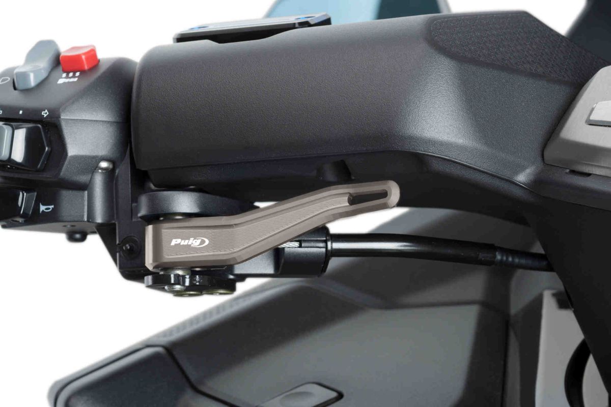 Parking brake lever PUIG 9544P silver