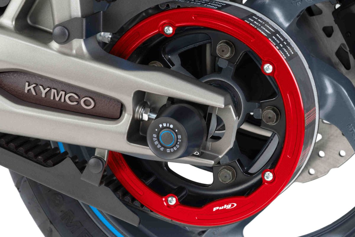 Schaft ring trim PUIG 9546R crven for KYMCO AK 550 2017-2022