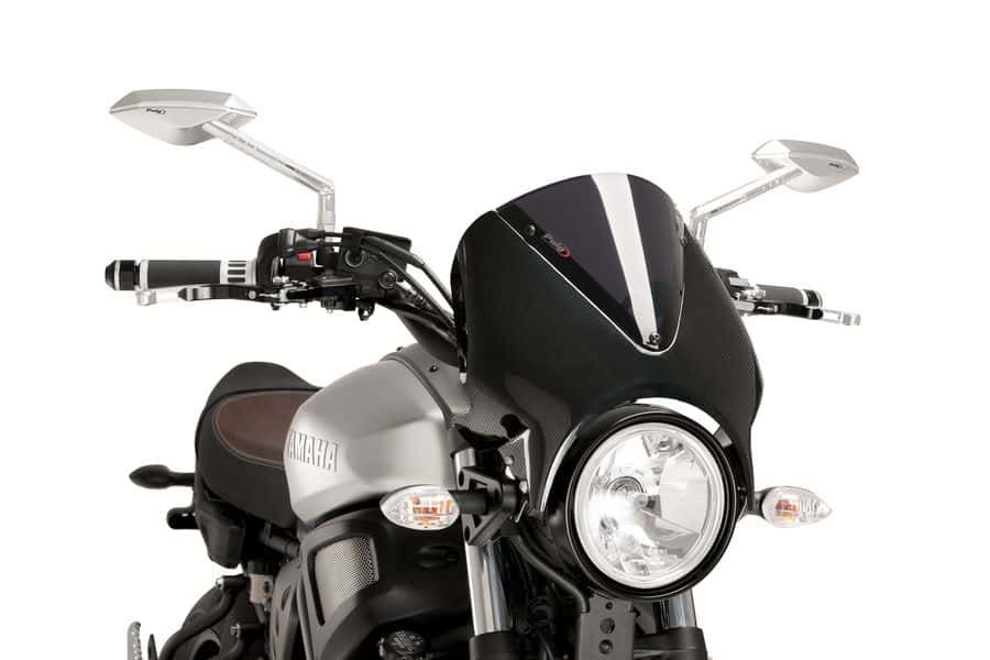 Windshield PUIG RETROVISION 9561F carbon look dark smoke