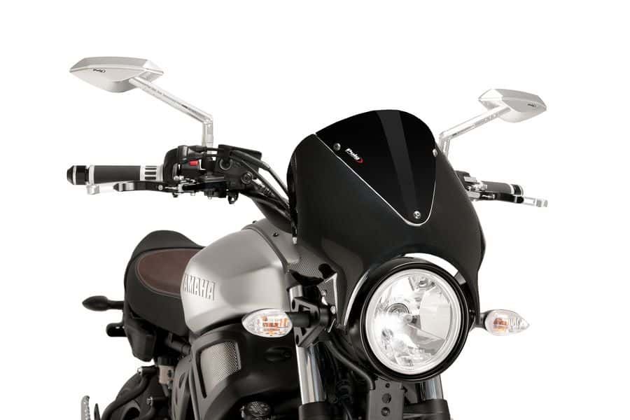 Windshield PUIG RETROVISION 9561N carbon look Crni