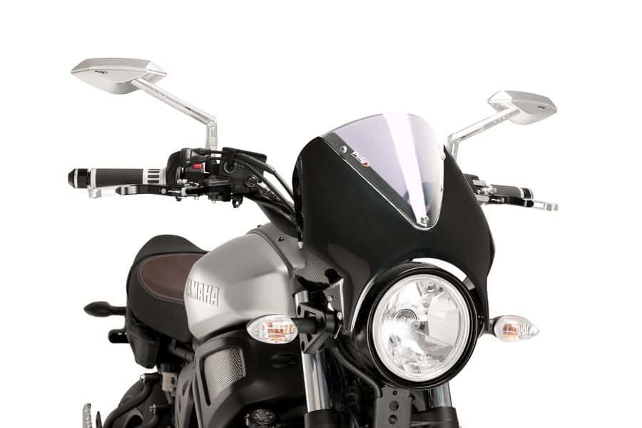 Windshield PUIG RETROVISION 9561W carbon look transparent