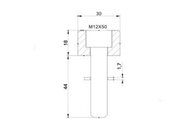 Mirror adaptor PUIG 9581N Crni to bar end