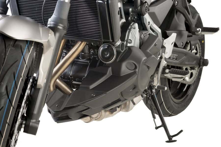 Engine spoiler PUIG 9589J matt black stickers included