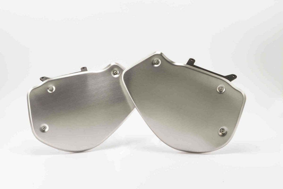 Side panels PUIG RETRO 9590P aluminium without supports