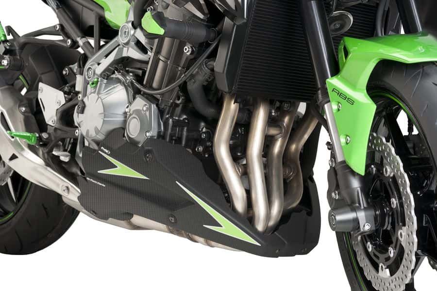 Engine spoiler PUIG 9703C carbon look stickers included
