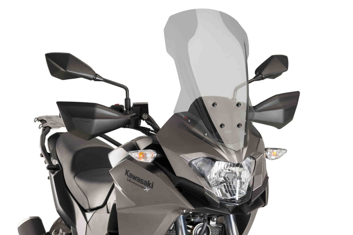 Windscreen PUIG TOURING 9710H smoke for KAWASAKI Versys X 300 2017-2019