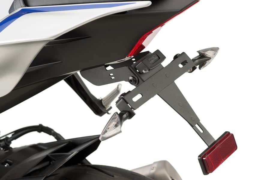 Adjustable license support PUIG 9842N Crni