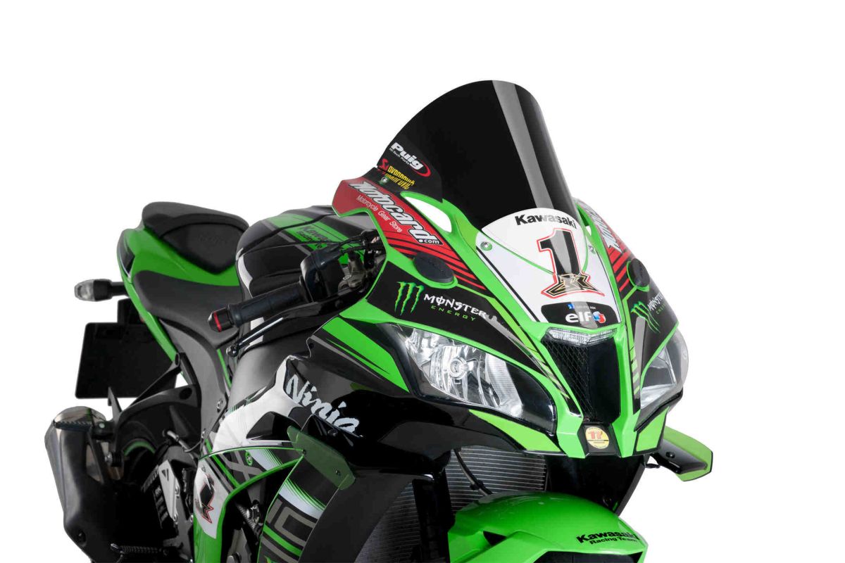 Windscreen PUIG RACING 9849N Crni
