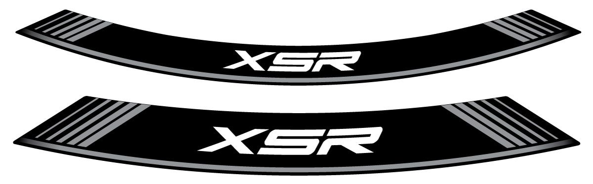 Rim strip PUIG XSR 9985P silver set of 8 rim strips