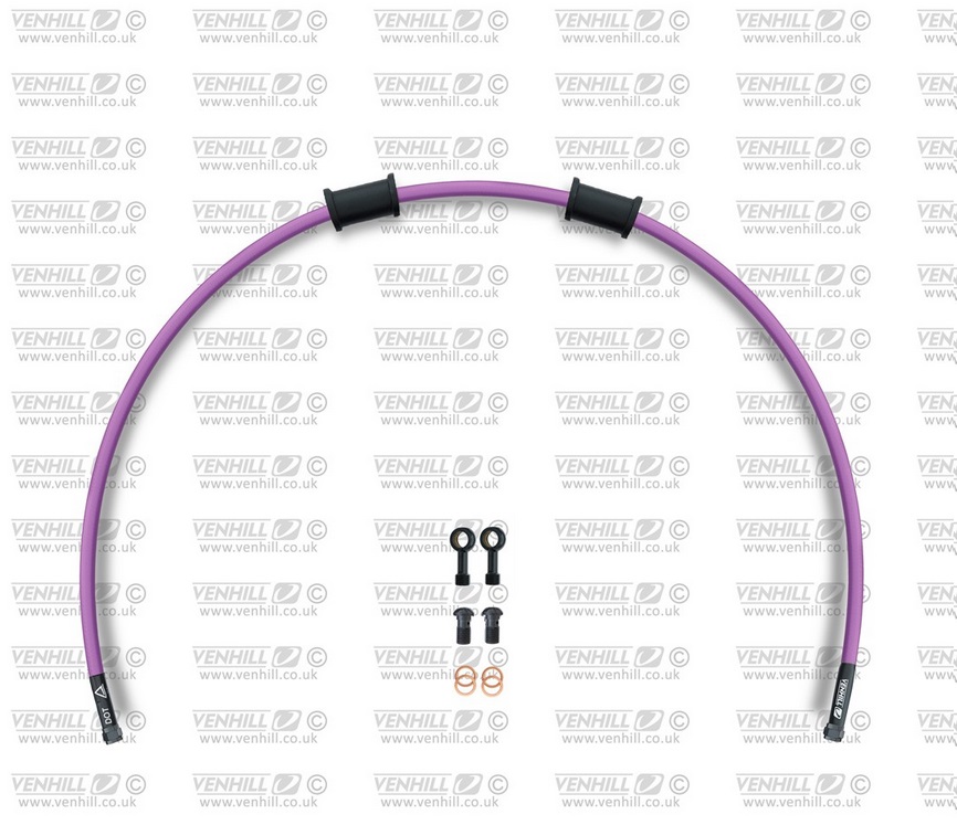 Kit prednjih kočionog crijeva Venhill POWERHOSEPLUS HON-1018FB-PU (1 hose in kit) Purple hoses, black fittings