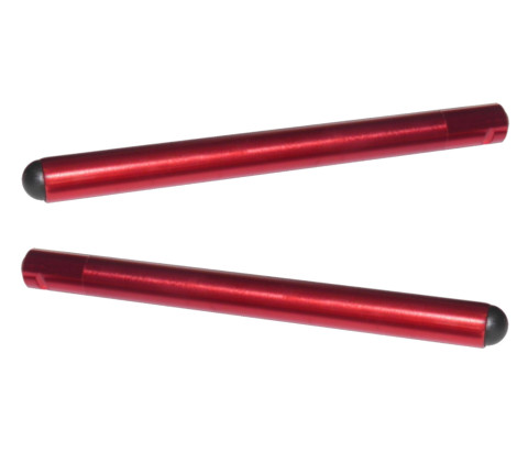 Clip-ons ACCOSSATO TB002 aluminium, 250mm with caps, Red
