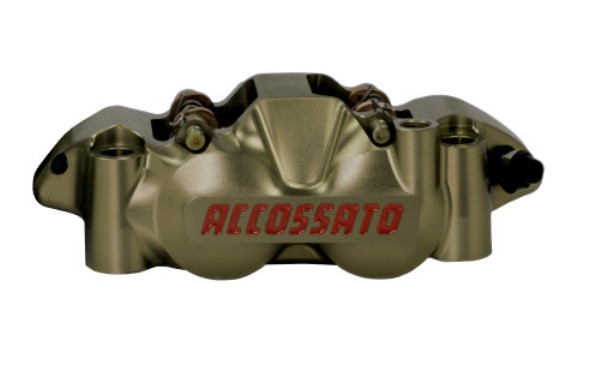 Radial brake caliper ACCOSSATO PZ001 CNC-worked monoblock 108 mm distance with pistions in titanium