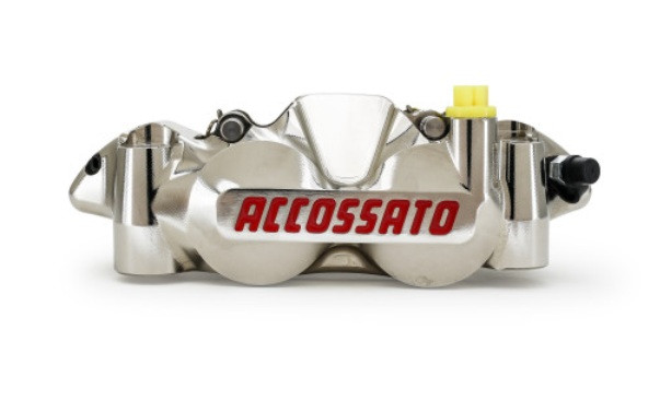 Radial brake caliper ACCOSSATO PZ001 CNC-worked monoblock 108 mm distance with pistions in titanium