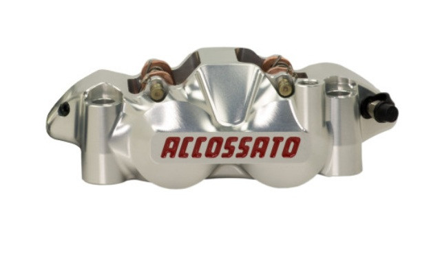Radial brake caliper ACCOSSATO PZ001 CNC-worked monoblock 108 mm distance with pistions in titanium