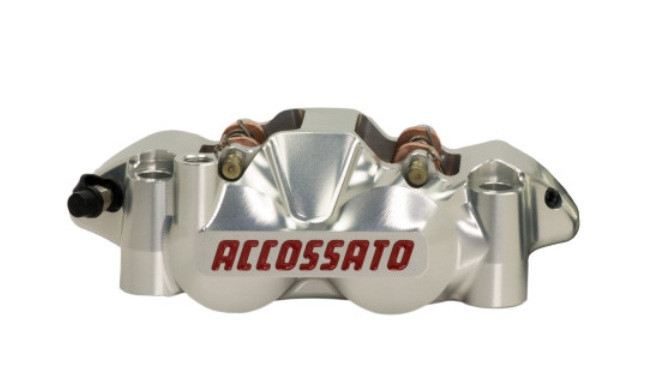Radial brake caliper ACCOSSATO PZ001 CNC-worked monoblock 108 mm distance with pistions in titanium