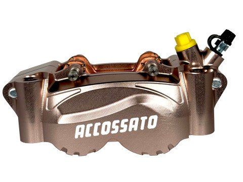 Radial Billet 2-piece Caliper ACCOSSATO PZ011 - distance 100 mm Piston in aluminium