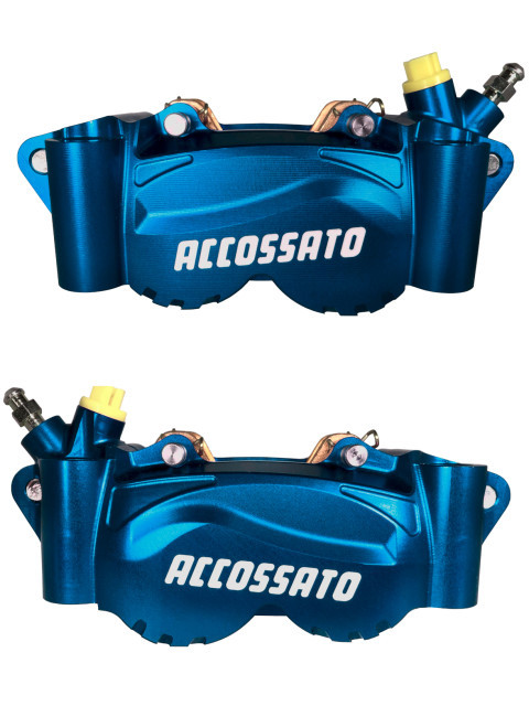 Radial billet 2-piece caliper ACCOSSATO PZ011 distance 100 mm