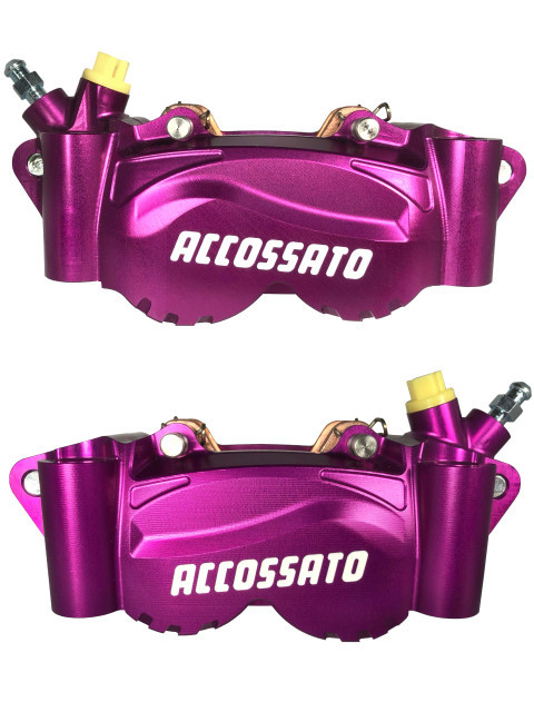 Radial billet 2-piece caliper ACCOSSATO PZ011 distance 100 mm