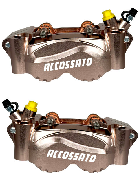 Radial billet 2-piece caliper ACCOSSATO PZ012 distance 108 mm