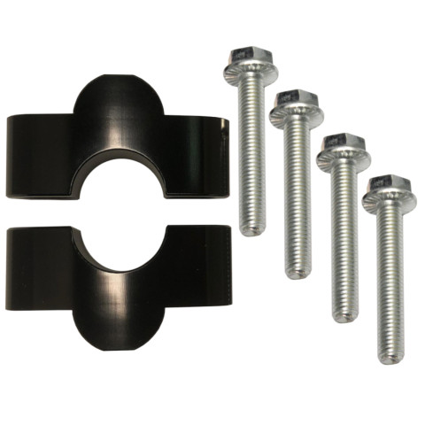 Risers kit ACCOSSATO RK122 +20 mm for handlebars with diameter 22 mm, silver