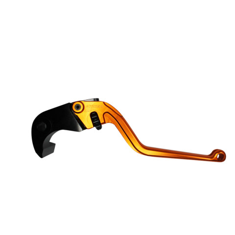 Brake lever ACCOSSATO EDF022 fixed CNC-worked aluminium, orange