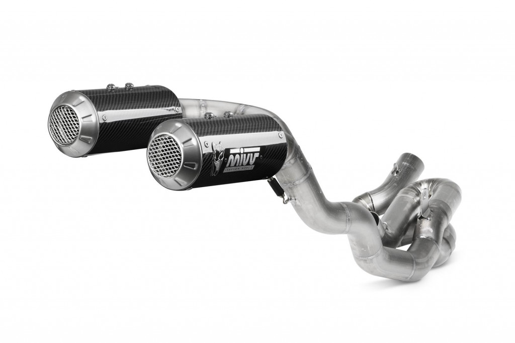 Cijeli ispušni sustav 2x2 MIVV MK3 R.DU.0005.SM3C Carbon