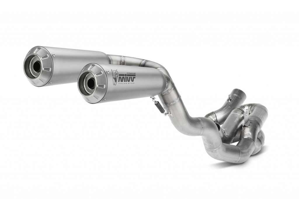 Cijeli ispušni sustav 2x2 MIVV X-M1 R.DU.0007.SC4T Titanium