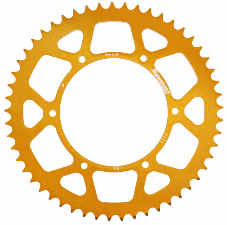 Rear ALU sprocket SUPERSPROX RAL-1133:53-GLD zlato