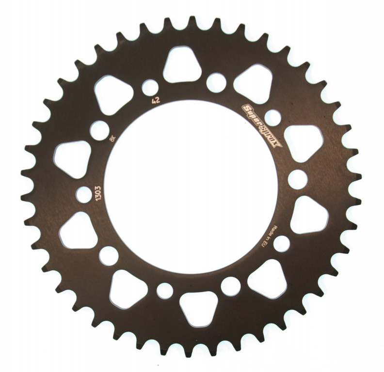 Rear ALU sprocket SUPERSPROX RAL-1303:42-BLK Crni 42T, 520