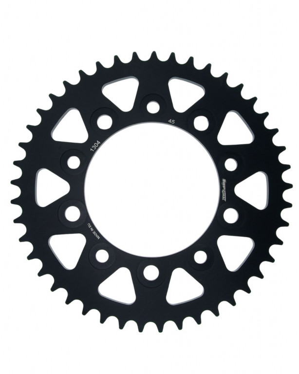 Rear ALU sprocket SUPERSPROX RAL-1304:45-BLK Crni 45T, 525