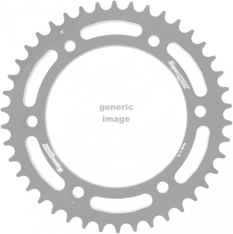 Rear ALU sprocket SUPERSPROX RAL-816:45-BLK Crni 45T, 530