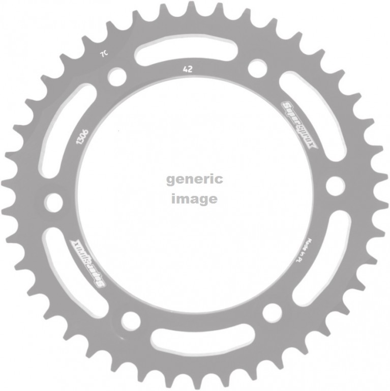 Rear ALU sprocket SUPERSPROX RAL-1306:43-BLK Crni 43T, 530