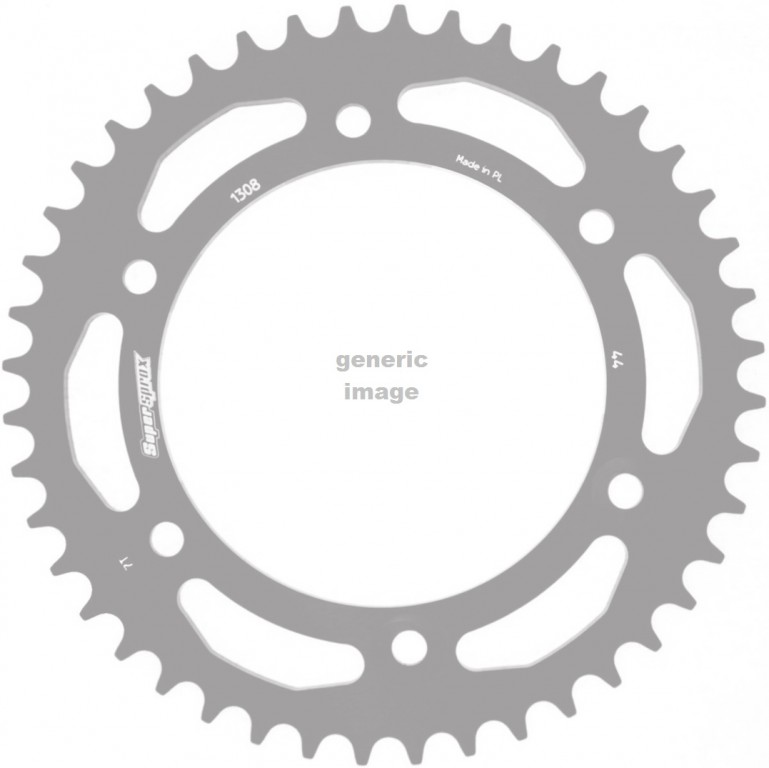 Rear ALU sprocket SUPERSPROX RAL-1308:50-BLK Crni 50T, 520